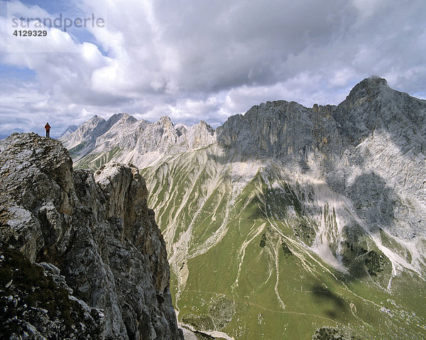 Wettersteinhauptkamm  Hochwanner  Leutascher Dreitorspitze  Wettersteingebirge  Tirol  Österreich