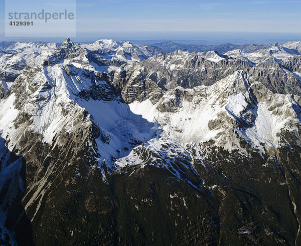 Hornbachkette mit Hochvogel  Tirol  Österreich