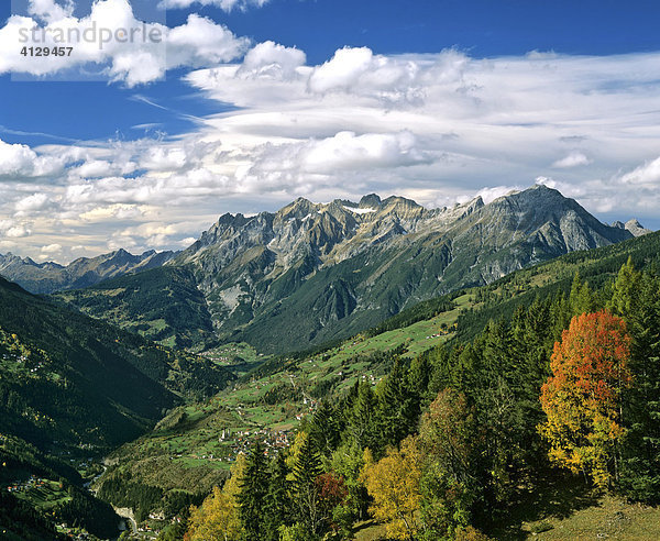 Am Gachenblick  Gacher Blick  Fliess  südliche Lechtaler Alpen  Inn  Oberinntal  Tirol  Österreich