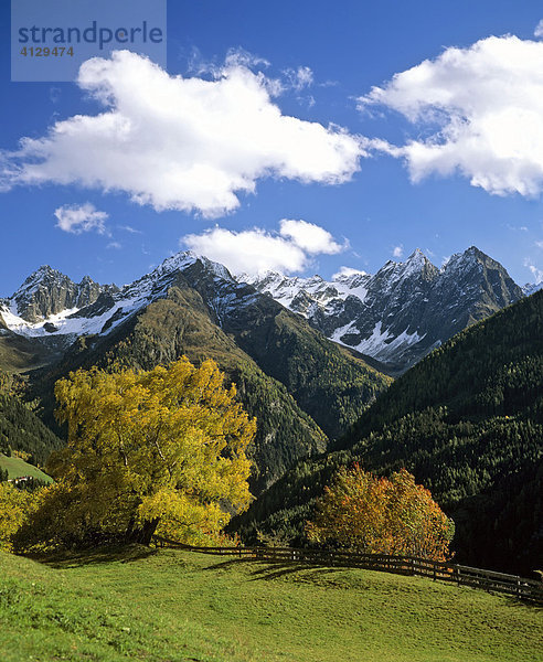 Kaunertal im Herbst  Kaunergrat  Ötztaler Alpen  Tirol  Österreich