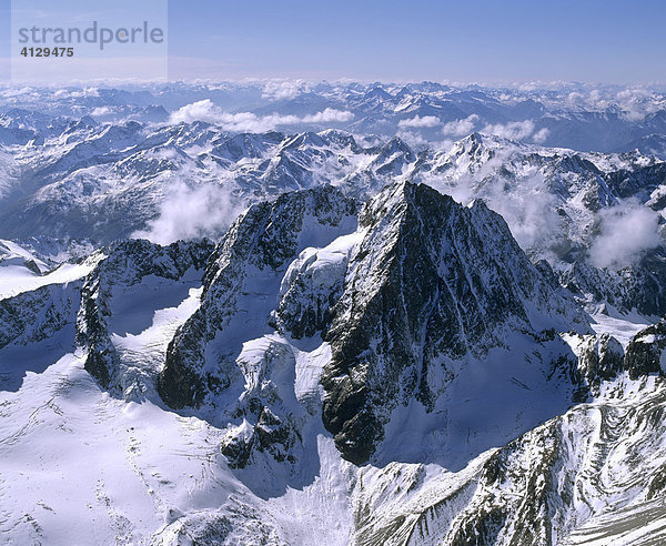 Watzespitze im Kaunergrat  Ötztaler Alpen  Tirol  Österreich