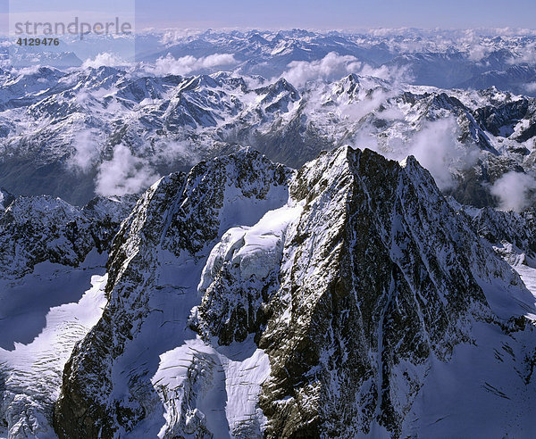 Watzespitze im Kaunergrat  Ötztaler Alpen  Tirol  Österreich