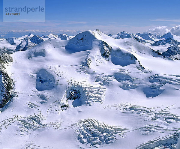 Ötztaler Wildspitze  Weisskamm  Pitztal  Gletscher  Ötztaler Alpen  Tirol  Österreich