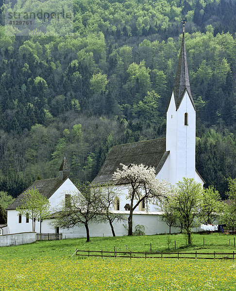 Kirche von Egerndach  Marquartstein  Chiemgau  Oberbayern  Deutschland