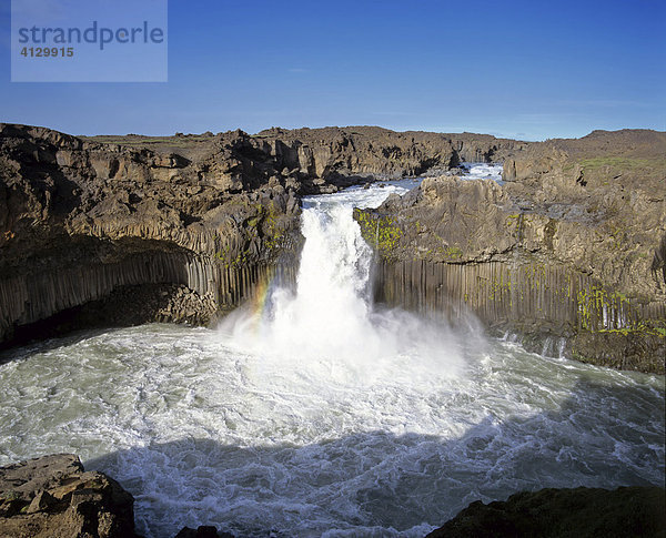 Aldeyjarfoss Wasserfall  Skjalfandafljot-Fluss  Sprengisandur-Hochlandroute  Island