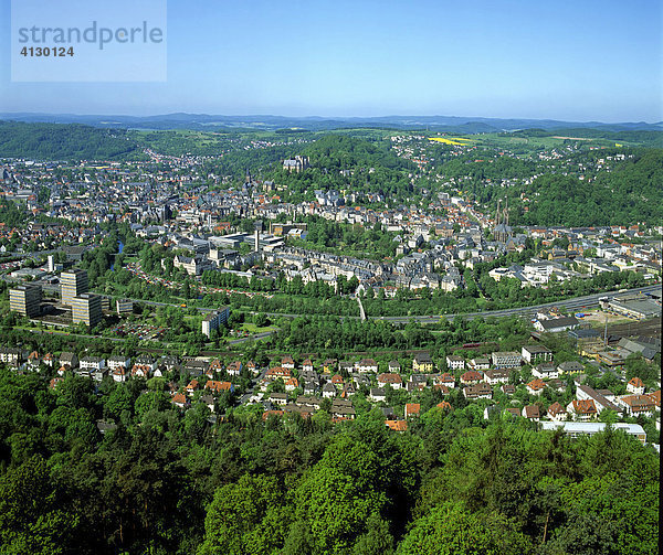 Marburg an der Lahn  Panorama  Hessen  Deutschland