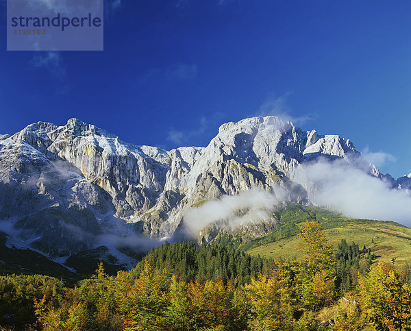Hochkönig Bergmassiv  Herbstlandschaft  Berchtesgadener Alpen  Salzburger Land  Österreich