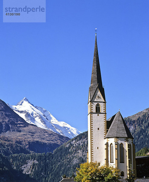 Wallfahrtskirche Hl. Vinzenz  Heiligenblut  Großglockner  Hohe Tauern  Kärnten  Österreich