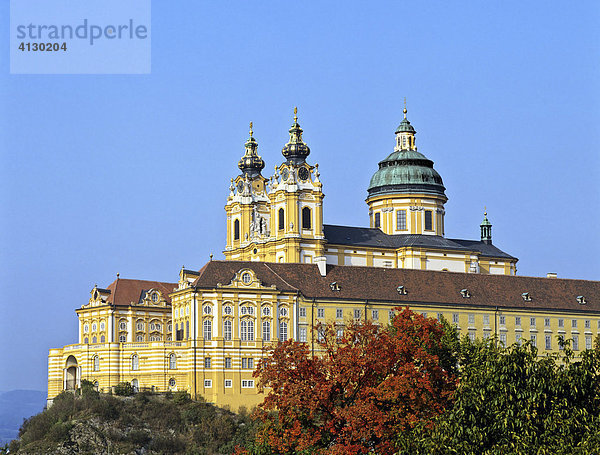 Stiftskirche Melk  Donau  Niederösterreich  Österreich