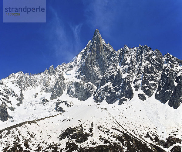 Aiguille du Dru  Mont Blanc Massiv  Savoyer Alpen  Frankreich