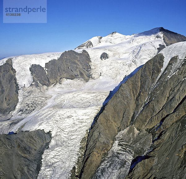 Monte Cevedale  Ortlergruppe  Grenze Südtirol  Lombardei  Italien