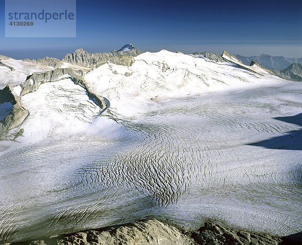 Gletscher der Adamello Gruppe  Lombardei  Ostalpen  Italien