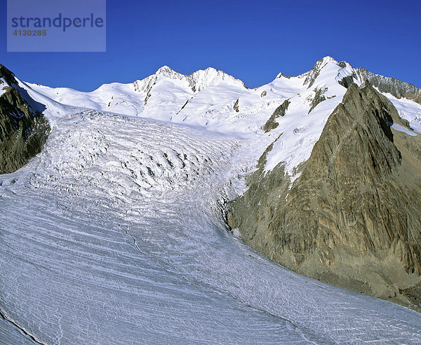 Aletschgletscher  Jungfrau-Region  Aletsch  UNESCO-Weltnaturerbe  Berner Alpen  Wallis  Schweiz