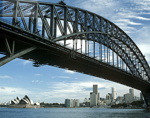Harbour Bridge  Opera House  Sydney  New South Wales  Australien