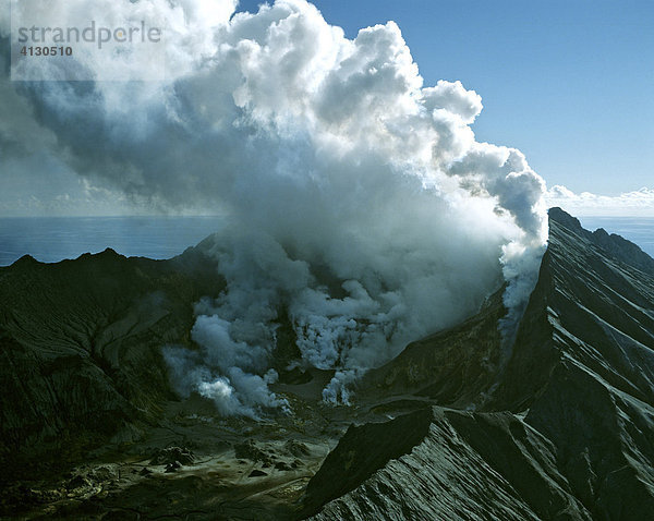 White Island  Vulkan  Eruption  Bay of Plenty  Nordinsel  Neuseeland