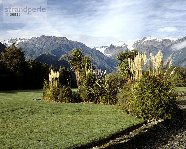 Landschaft am Franz Josef Gletscher  Südinsel  Neuseeland