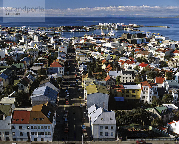 Reykjavík  Blick vom Turm der Hallgrimskirche  Island