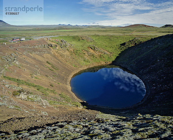 Kleiner Kratersee nähe Reykjavík  Island