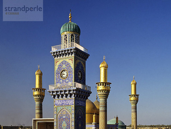 Al Kadhimain Moschee  Goldene Türme  Minarett  Bagdad  Irak