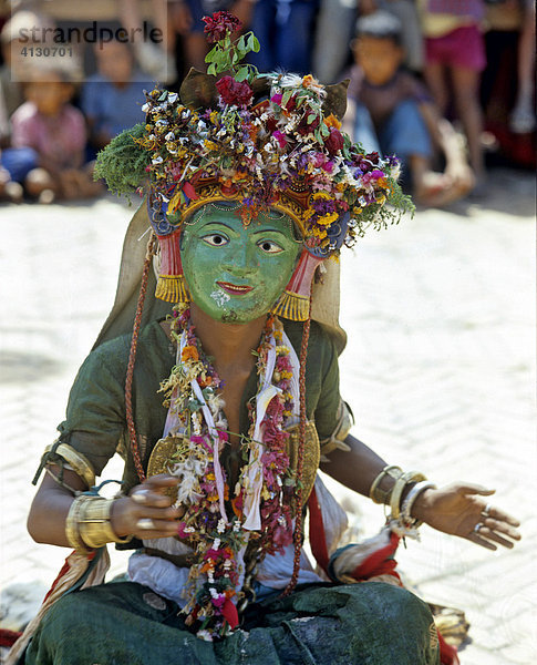 Maskentänzer  Kathmandu  Nepal