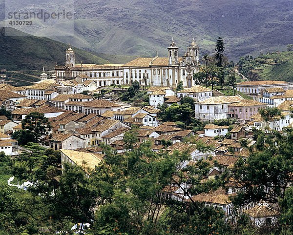 Ouro Preto  Kirche Igreja São Francisco de Assis  UNESCO-Weltkulturerbe  Minas  Brasilien  Südamerika