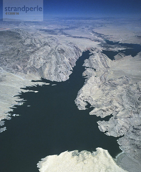 Lake Mead Stausee  Luftbild  Hoover Dam  Nevada  USA