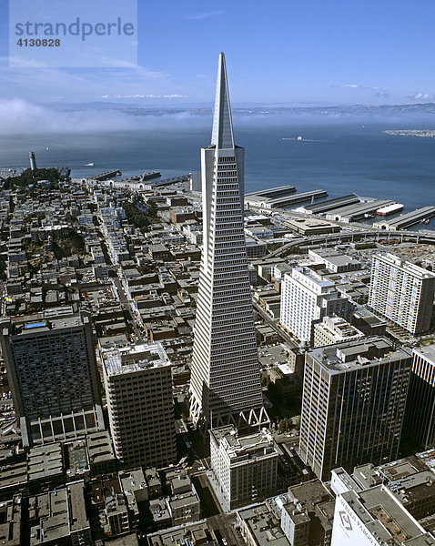 Transamerica Pyramid  Luftbild  San Francisco  Kalifornien  USA