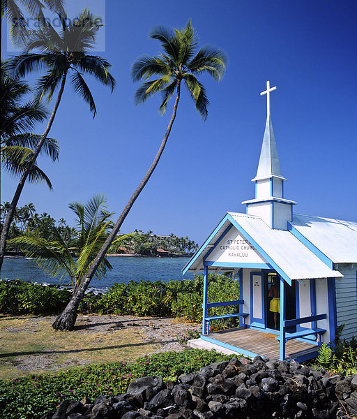 Historische Kirche St. Peter  Kahaluu  Hawaii  USA