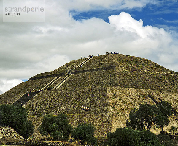 Teotihuacán  Sonnenpyramide  Azteken-Kultur  Mexico City  Mexiko  Mittelamerika