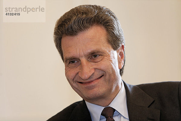 Günther Hermann Oettinger (CDU)  baden-württembergischer Ministerpräsident  Deutschland