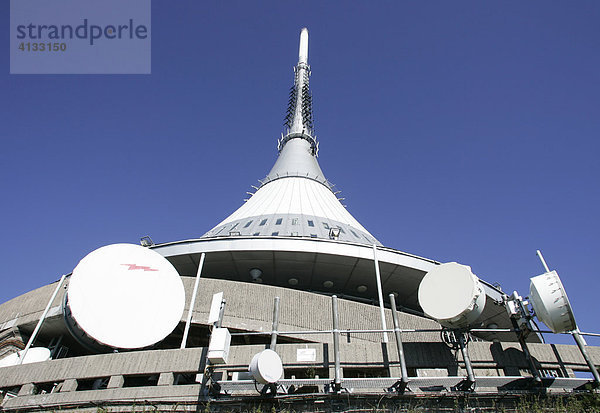 Telekommunikationsanlage in Liberec (Reichenberg)  Nordboehmen  Sudetenland  Tschechien
