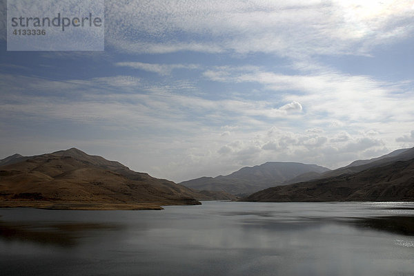 Stausee im Wadi al-Mujib (Jordaniens Grand Canyon)  Jordanien  Naher Osten  Asien