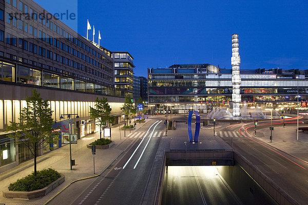 Sergels Torg mit Kulturhuset  Stockholm  Schweden  Skandinavien  Europa