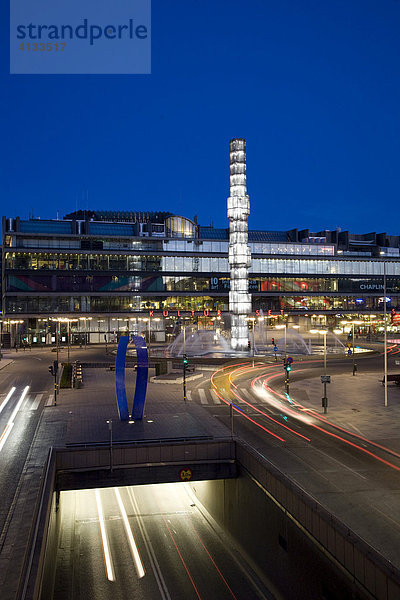 Sergels Torg mit Kulturhuset  Stockholm  Schweden  Skandinavien  Europa