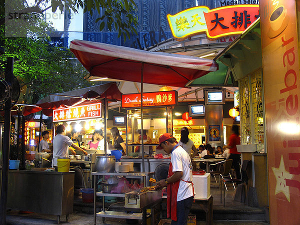 Chinesischer Nachtmarkt  Bukit Bintang  Kuala Lumpur  Malaysia  Asien