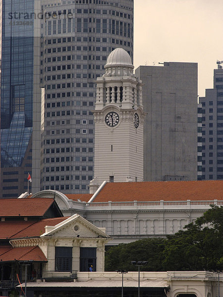 St. Andrews Cathedral und Bürogebäude  Singapur  Asien