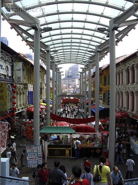Einkaufspassage in Chinatown  Singapur  Asien