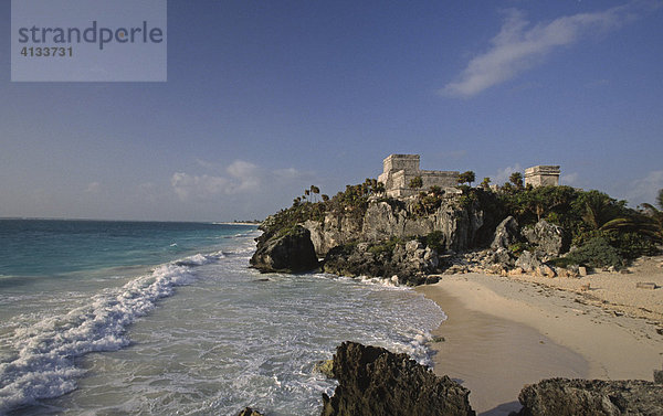 El Castillo  Tulum  Mexico  Mexiko  Nordamerika