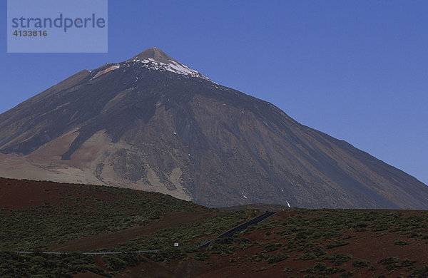 Blick auf den Pico del Teide  Teneriffa  Kanarische Inseln  Spanien