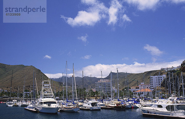 Yachthafen in San Sebastian  La Gomera  Kanarische Inseln  Spanien