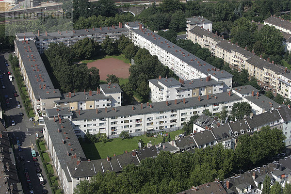 Wohnsiedlung  Mehrfamilienhäuser  Köln  Nordrhein-Westfalen  Deutschland