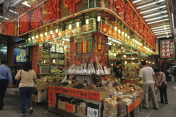 Lebensmittelgeschäft in Mong Kok  Kowloon  Hongkong  China