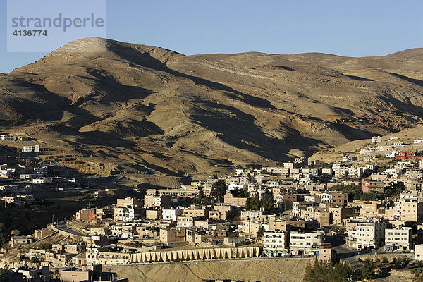 Der Ort Wadi Musa  Petra  Jordanien
