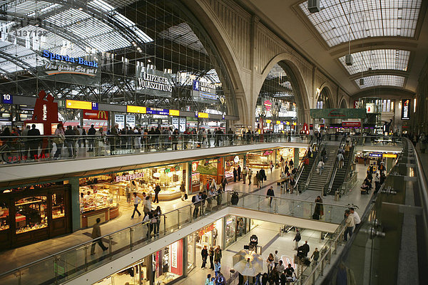 Hauptbahnhof  Leipzig  Sachsen  Deutschland