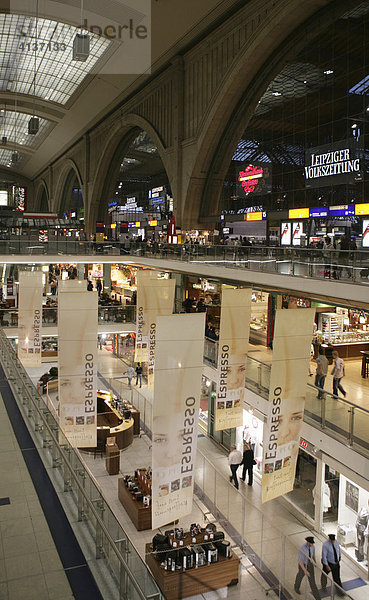 Hauptbahnhof  Leipzig  Sachsen  Deutschland