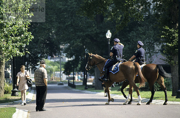 Berittene Polizei  Boston  Massachusetts  USA