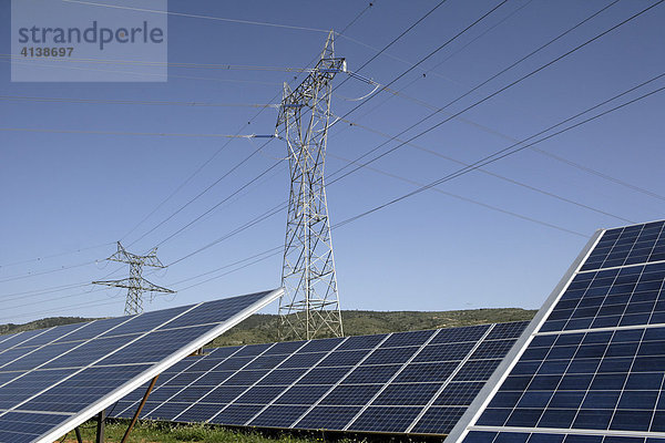 ESP  Spanien  Beneixama: Solarstrom Kraftwerk  gebaut von der deutschen City-Solar-Gruppe