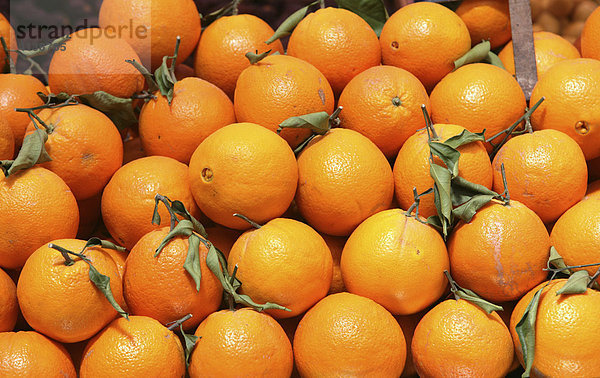 ESP  Spanien  Valencia: Orangen in der Markthalle Mercado Central