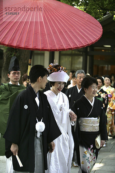 Shinto Heirat  Meiji-Schrein  Tokio  Japan  Asien