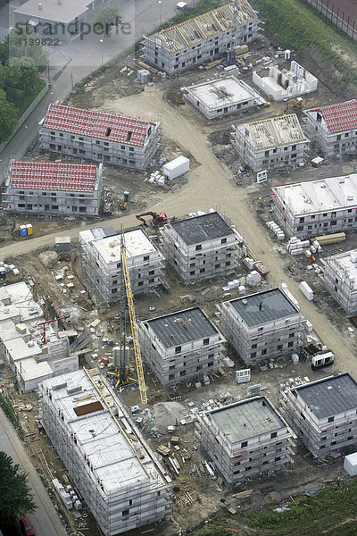 Baustelle einer Wohnsiedlung in Essen-Rüttenscheid  Quartier4  der Hopf-Gruppe  Essen  Nordrhein Westfalen  Deutschland